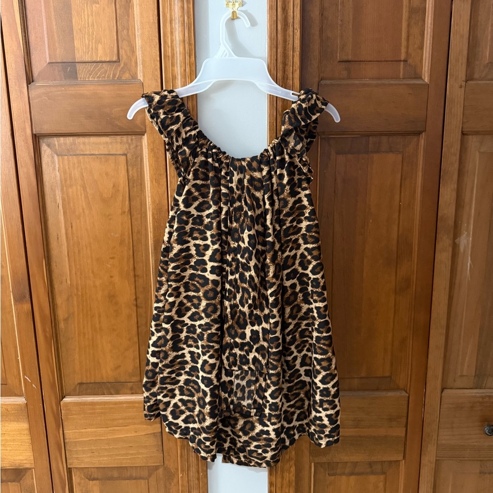 Leopard Print Mini Dress